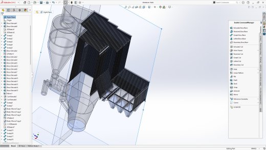 Maxau造纸厂焚烧炉锅炉模型3D缩略图